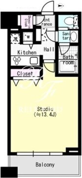 コンシェリア西新宿タワーズウエスト 1014 間取り図