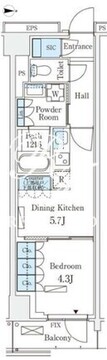 ロイヤルパークス赤羽サウス 204 間取り図