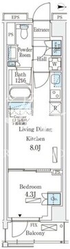 ロイヤルパークス赤羽サウス 205 間取り図