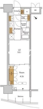 ＲＪＲプレシア東十条ガーデン 402 間取り図