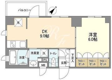 バウスフラッツ品川大井町 507 間取り図