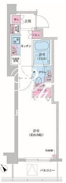 レジディア荻窪3 506 間取り図