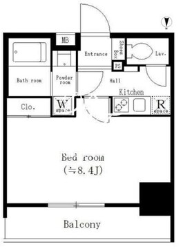 パークキューブ新板橋 1005 間取り図