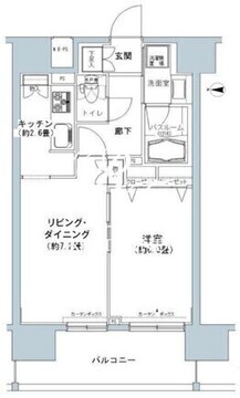 パークキューブ板橋本町 706 間取り図