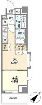 バウスフラッツ品川大井町 601 間取り図