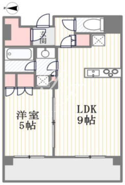 グランリビオザ・レジデンス 7階40.08㎡ 間取り図