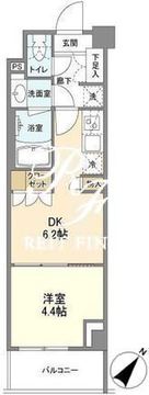 バウスフラッツ品川大井町 605 間取り図