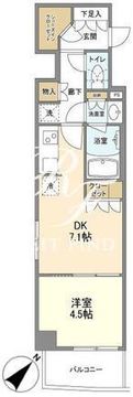 バウスフラッツ品川大井町 606 間取り図
