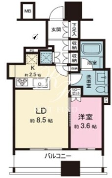 グランリビオ表参道 205 間取り図