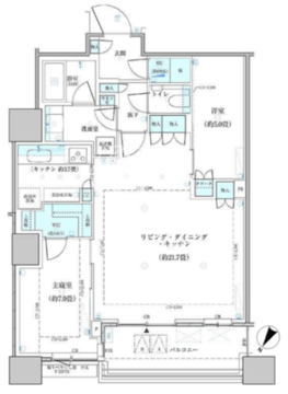 パークタワー勝どき S-3611 間取り図