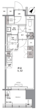 SKナインティ門前仲町 806 間取り図