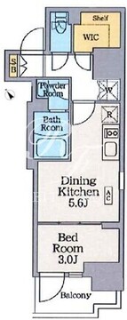 クレストコート門前仲町 303 間取り図