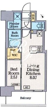 クレストコート門前仲町 902 間取り図