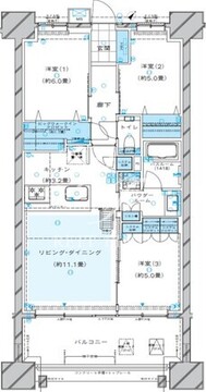 ヴェレーナグラン北赤羽マスタープレイス 314 間取り図