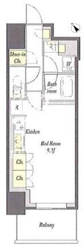 プライムメゾン板橋 1707 間取り図