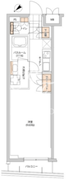 ヒューリック目白 611 間取り図