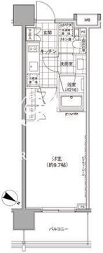 パークハビオ渋谷神山町 1002 間取り図