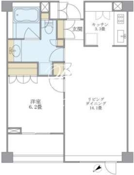 ブリリアイスト代々木上原 207 間取り図