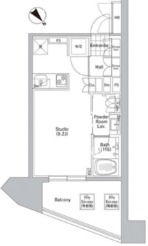 コンフォリア渋谷ウエスト 604 間取り図