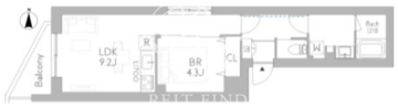 グランデュオ品川中延 303 間取り図