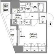 コンフォリア西蒲田 808 間取り図 ?>