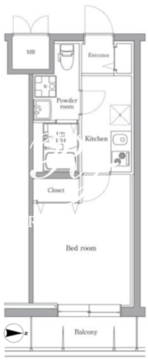 エルプレイス文京大塚 313 間取り図