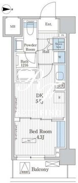 パークアクシス東陽町レジデンス 405 間取り図