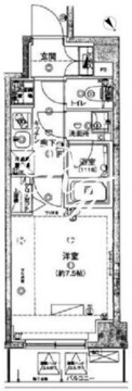 ハーモニーレジデンス水天宮前 303 間取り図