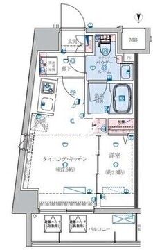 リヴシティ住吉 803 間取り図