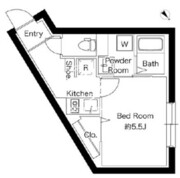 グローリオシェルト大崎 405 間取り図