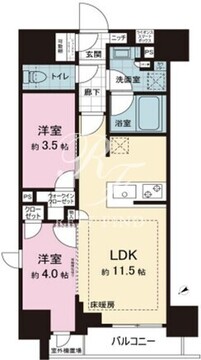 ザ・ライオンズミレス蔵前 401 間取り図