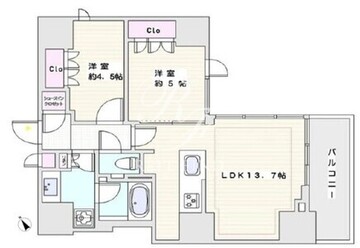 ザ・ライオンズミレス蔵前 705 間取り図