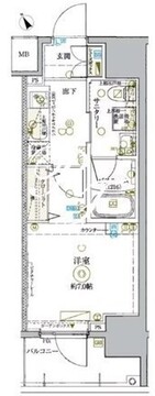 KDXレジデンス池袋ウエスト 1402 間取り図