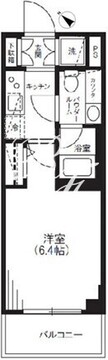 プレミアムキューブ大崎 207 間取り図