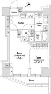 TRACK八丁堀 803 間取り図