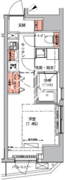ハーモニーレジデンス三田 701 間取り図