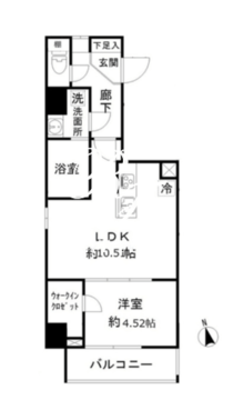 モンレーヴ御徒町 501 間取り図