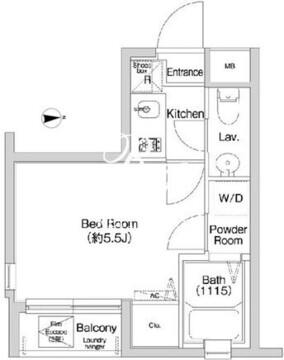 プライムアーバン西早稲田 401 間取り図