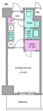 レジディア杉並方南町 311 間取り図