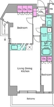 レジディア杉並方南町 905 間取り図