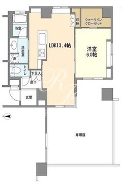 コスモリード原宿 101 間取り図