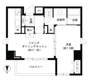 KDXレジデンス芝公園 905 間取り図