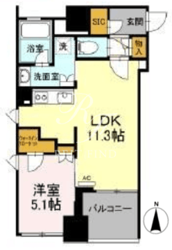 プラウド日本橋久松町 901 間取り図