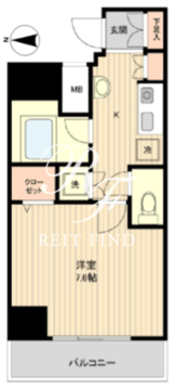 ラクラス新御徒町 503 間取り図