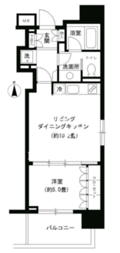 KDXレジデンス芝公園 1304 間取り図