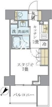 ラドゥセール巣鴨 905 間取り図