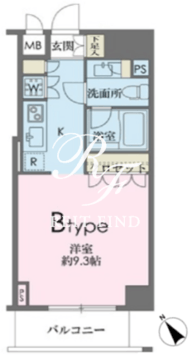 ドゥーエ南麻布 502 間取り図