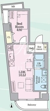 目黒ミシェルヨコマエ 503 間取り図