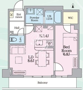 目黒ミシェルヨコマエ 502 間取り図