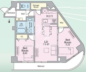 目黒ミシェルヨコマエ 501 間取り図